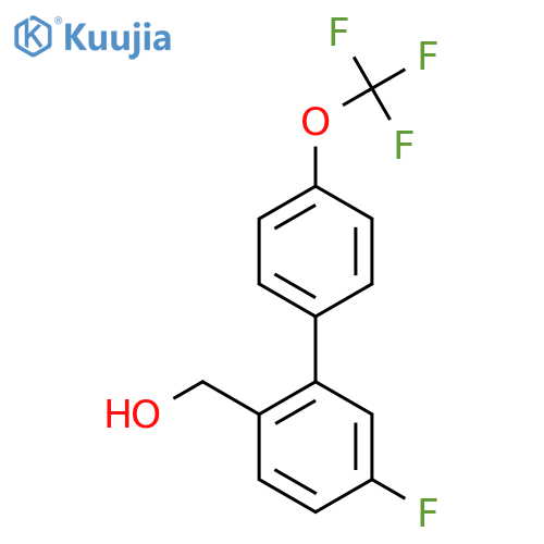 5-Fluoro-4'-(trifluoromethoxy)biphenyl-2-methanol structure
