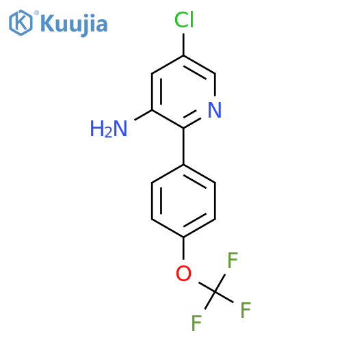 3-Amino-5-chloro-2-(4-(trifluoromethoxy)phenyl)pyridine structure