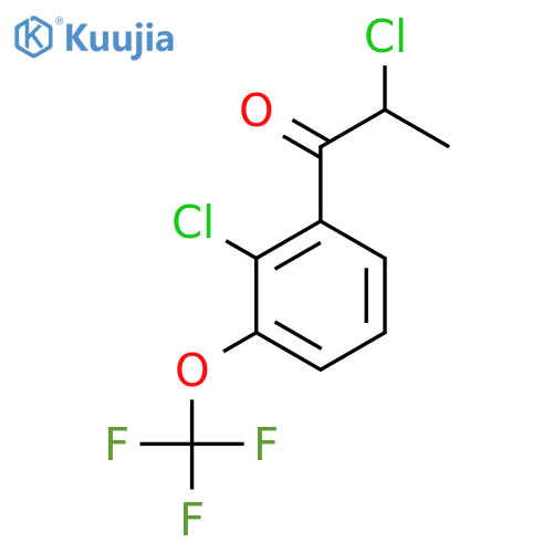 2,2'-Dichloro-3'-(trifluoromethoxy)propiophenone structure