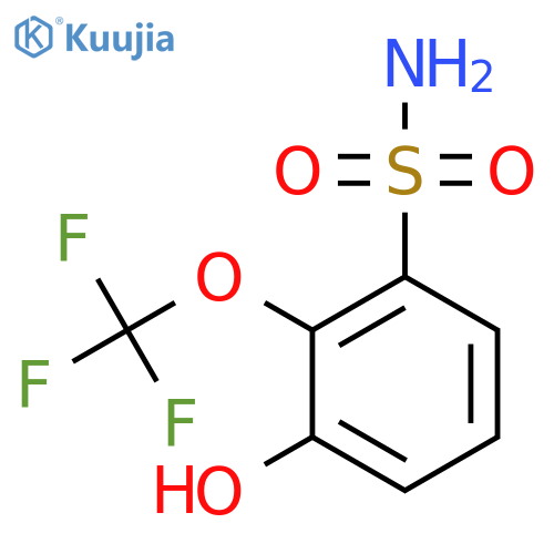 3-Hydroxy-2-(trifluoromethoxy)benzenesulfonamide structure