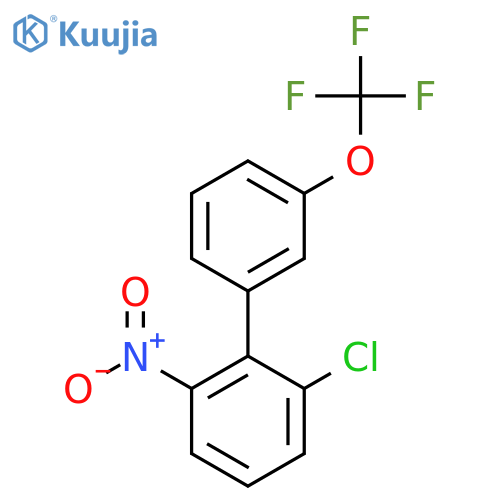 6-Chloro-2-nitro-3'-(trifluoromethoxy)biphenyl structure