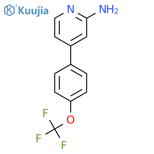 2-Amino-4-(4-(trifluoromethoxy)phenyl)pyridine structure