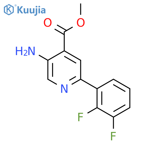 Methyl 5-amino-2-(2,3-difluorophenyl)isonicotinate structure
