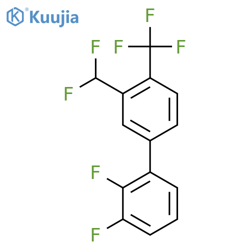 2,3-Difluoro-3'-(difluoromethyl)-4'-(trifluoromethyl)biphenyl structure