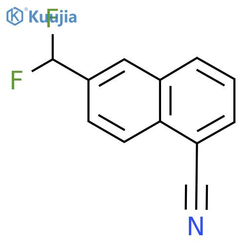 1-Cyano-6-(difluoromethyl)naphthalene structure
