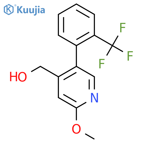 2-Methoxy-5-(2-(trifluoromethyl)phenyl)pyridine-4-methanol structure
