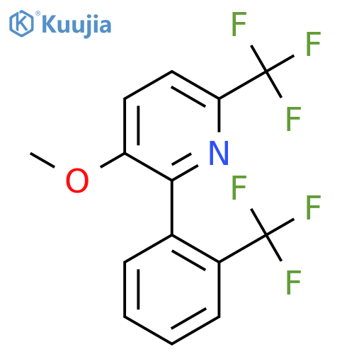 3-Methoxy-6-(trifluoromethyl)-2-(2-(trifluoromethyl)phenyl)pyridine structure