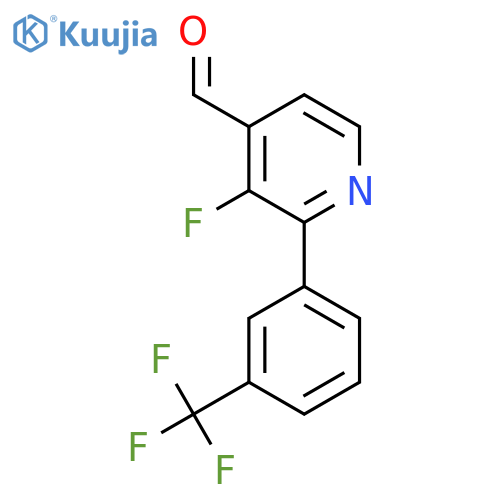 3-Fluoro-2-(3-(trifluoromethyl)phenyl)isonicotinaldehyde structure