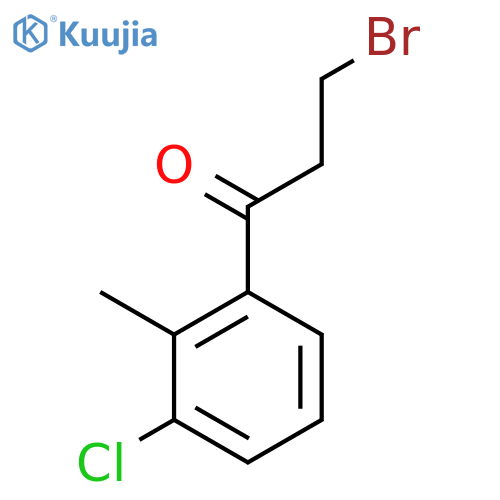 3-Bromo-3'-chloro-2'-methylpropiophenone structure