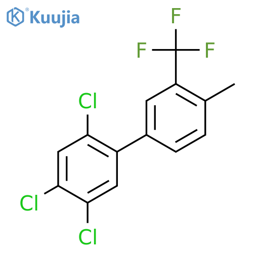 4'-Methyl-2,4,5-trichloro-3'-(trifluoromethyl)biphenyl structure