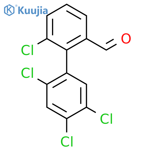 6,2',4',5'-Tetrachlorobiphenyl-2-carboxaldehyde structure