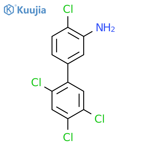 4,2',4',5'-Tetrachlorobiphenyl-3-ylamine structure