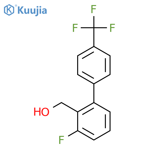 3-Fluoro-4'-(trifluoromethyl)biphenyl-2-methanol structure