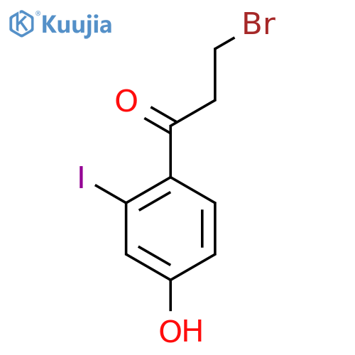 3-Bromo-4'-hydroxy-2'-iodopropiophenone structure
