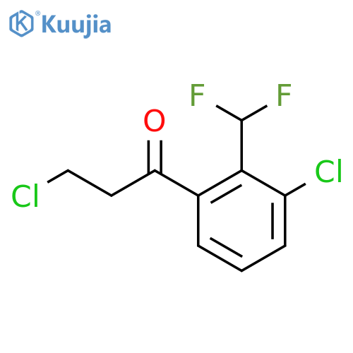 3,3'-Dichloro-2'-(difluoromethyl)propiophenone structure