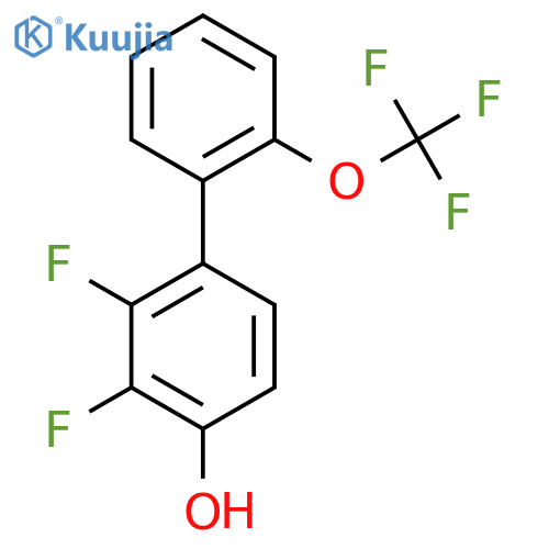 2,3-Difluoro-4-hydroxy-2'-(trifluoromethoxy)biphenyl structure