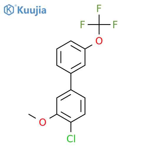 4-Chloro-3-methoxy-3'-(trifluoromethoxy)biphenyl structure