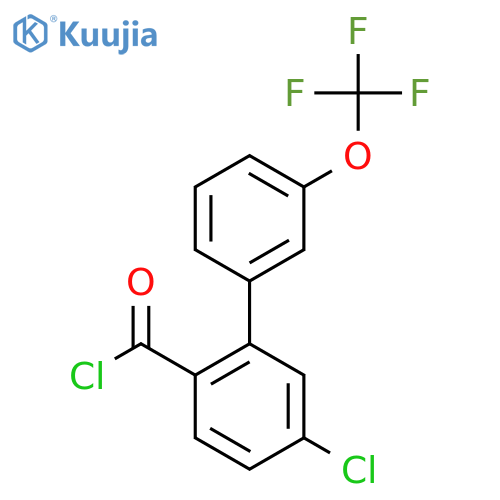 5-Chloro-3'-(trifluoromethoxy)biphenyl-2-carbonyl chloride structure