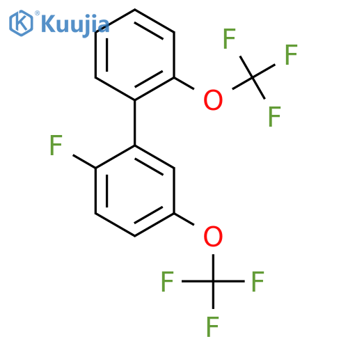 5,2'-Bis(trifluoromethoxy)-2-fluorobiphenyl structure