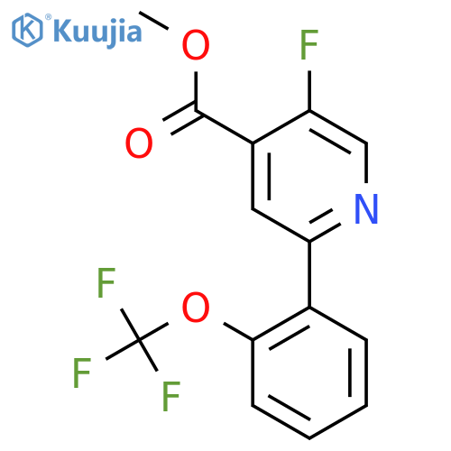 Methyl 5-fluoro-2-(2-(trifluoromethoxy)phenyl)isonicotinate structure