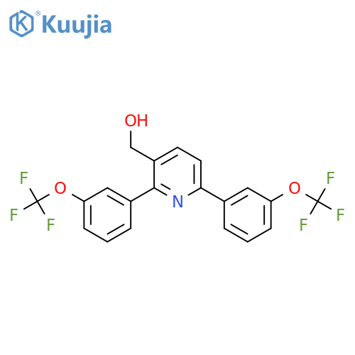 2,6-Bis(3-(trifluoromethoxy)phenyl)pyridine-3-methanol structure