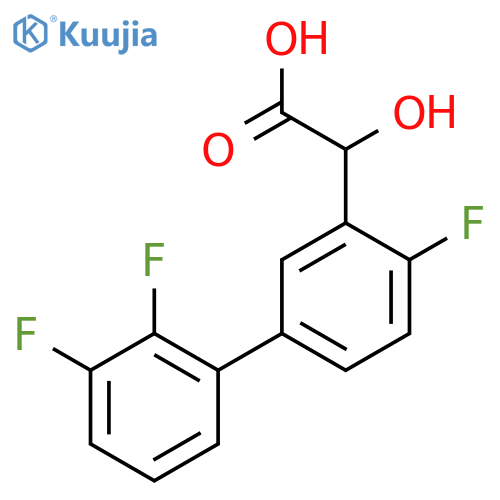 Hydroxy-(4,2',3'-trifluorobiphenyl-3-yl)-acetic acid structure