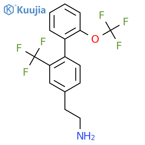 2'-(Trifluoromethoxy)-2-(trifluoromethyl)biphenyl-4-ethylamine structure