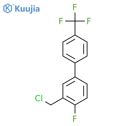 3-Chloromethyl-4-fluoro-4'-(trifluoromethyl)biphenyl structure