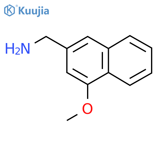 (4-Methoxynaphthalen-2-yl)methanamine structure