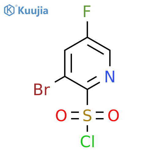 3-Bromo-5-fluoropyridine-2-sulfonyl chloride structure