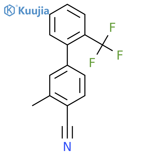 3-Methyl-2'-(trifluoromethyl)biphenyl-4-carbonitrile structure
