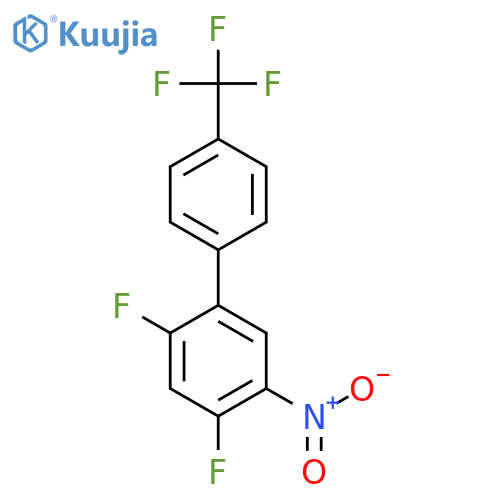 2,4-Difluoro-5-nitro-4'-(trifluoromethyl)biphenyl structure