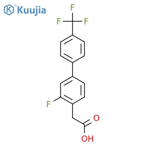 3-Fluoro-4'-(trifluoromethyl)biphenyl-4-acetic acid structure