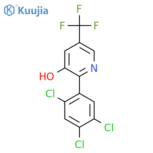 3-Hydroxy-2-(2,4,5-trichlorophenyl)-5-(trifluoromethyl)pyridine structure