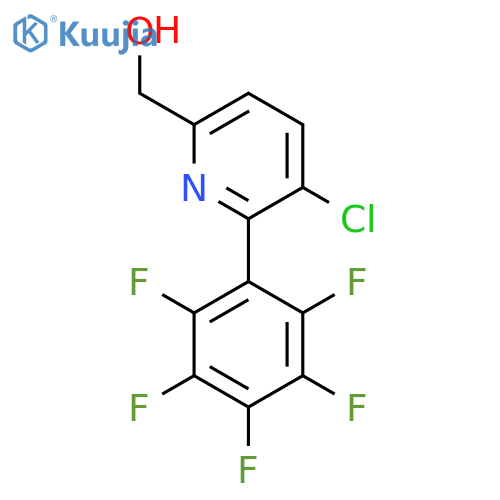 3-Chloro-2-(perfluorophenyl)pyridine-6-methanol structure