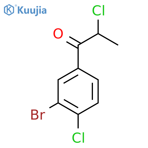 3'-Bromo-2,4'-dichloropropiophenone structure
