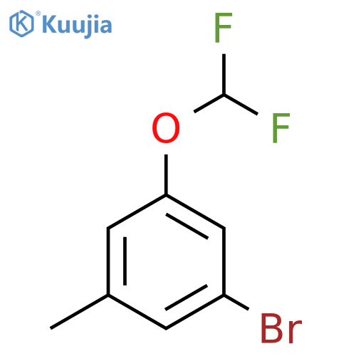 1-Bromo-3-(difluoromethoxy)-5-methylbenzene structure