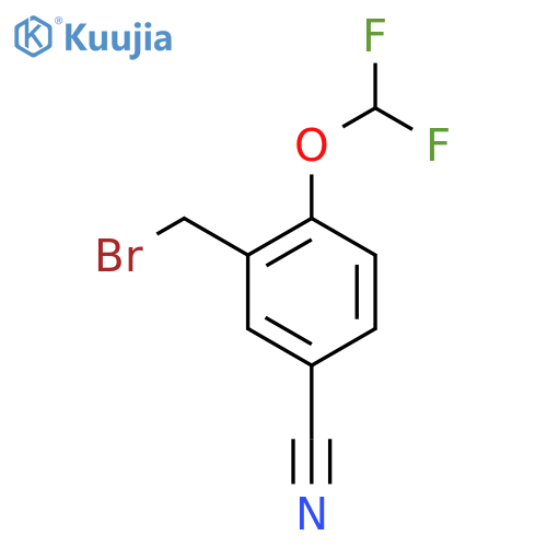 3-(Bromomethyl)-4-(difluoromethoxy)benzonitrile structure