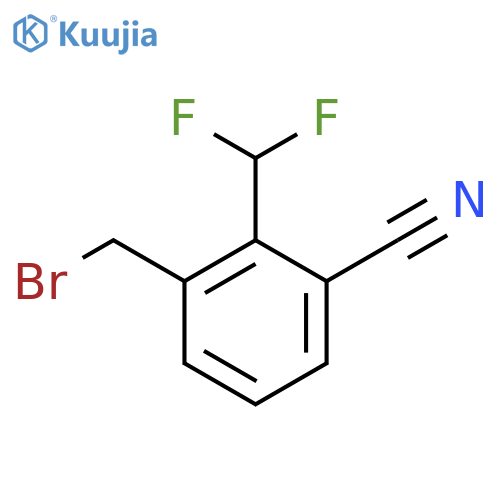 3-(Bromomethyl)-2-(difluoromethyl)benzonitrile structure
