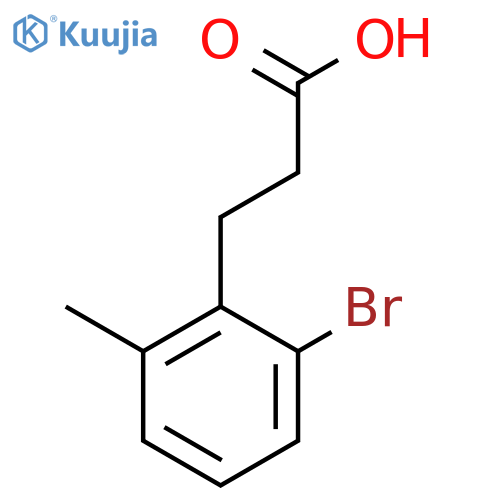 3-(2-Bromo-6-methylphenyl)propanoic acid structure