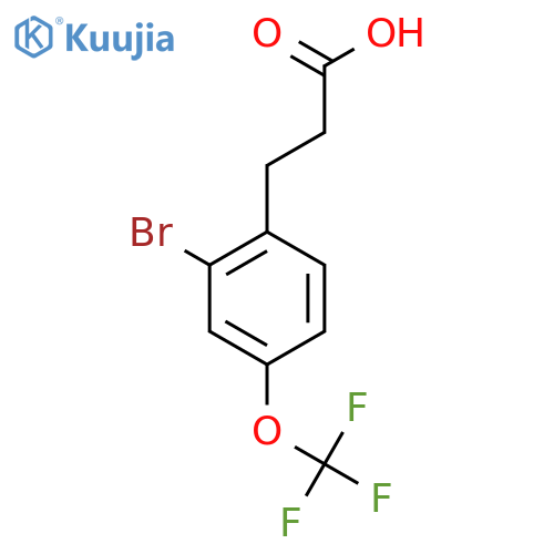 3-(2'-Bromo-4'-(trifluoromethoxy)phenyl)propionic acid structure