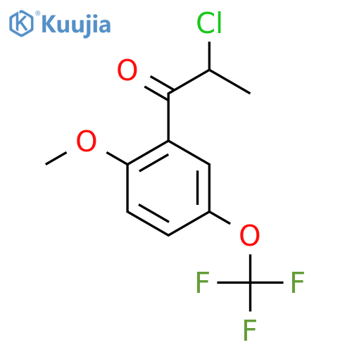 2-Chloro-2'-methoxy-5'-(trifluoromethoxy)propiophenone structure
