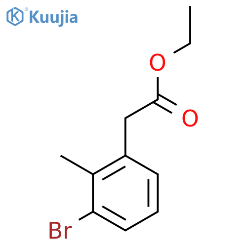 Ethyl 2-(3-bromo-2-methylphenyl)acetate structure
