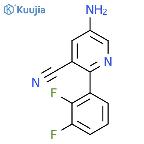 5-Amino-2-(2,3-difluorophenyl)nicotinonitrile structure