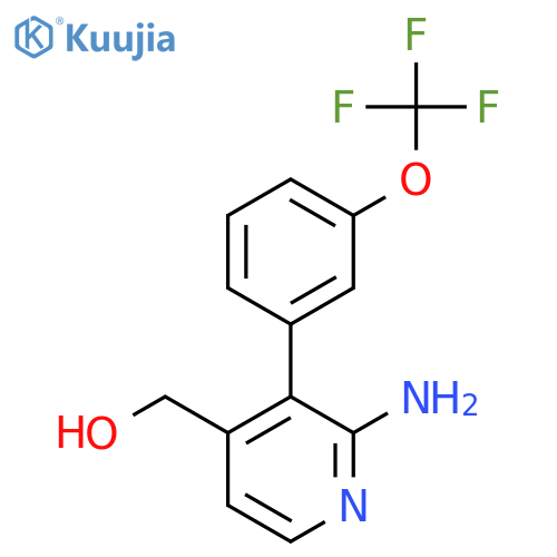 2-Amino-3-(3-(trifluoromethoxy)phenyl)pyridine-4-methanol structure