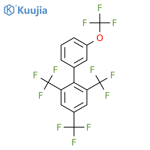 3'-(Trifluoromethoxy)-2,4,6-tris(trifluoromethyl)biphenyl structure
