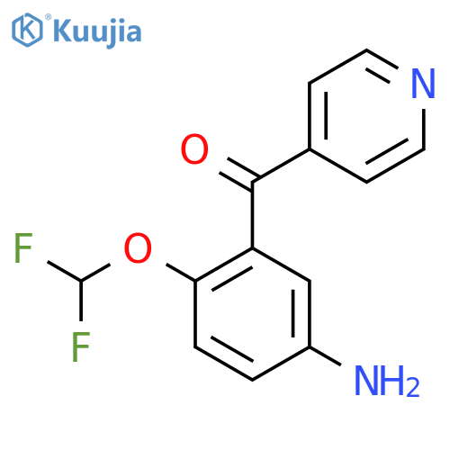 4-(5-Amino-2-(difluoromethoxy)benzoyl)pyridine structure