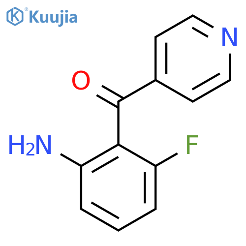 4-(2-Amino-6-fluorobenzoyl)pyridine structure
