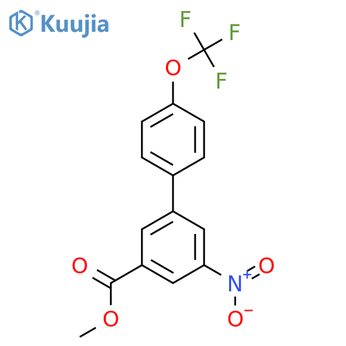 Methyl 5-nitro-4'-(trifluoromethoxy)biphenyl-3-carboxylate structure