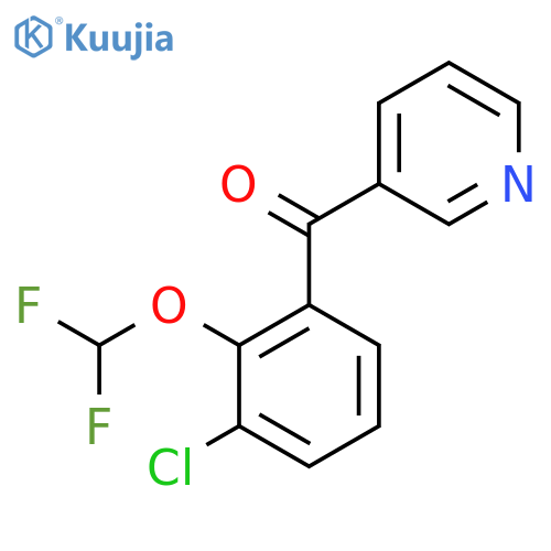 3-(3-Chloro-2-(difluoromethoxy)benzoyl)pyridine structure